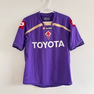 ACF Fiorentina Lotto Toyota Purple Soccer Jersey 2009-10